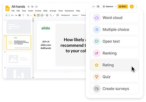 can you put a poll in google slides
