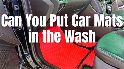 can you put car mats in the washer and dryer