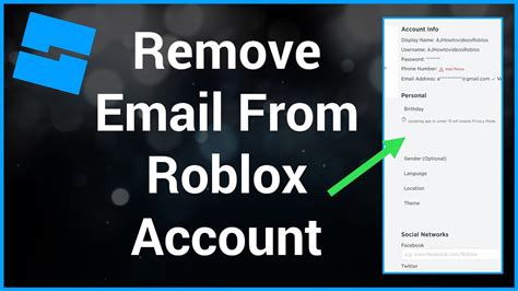 can you remove email from roblox account