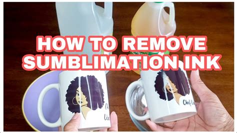 can you remove sublimation ink from tumbler