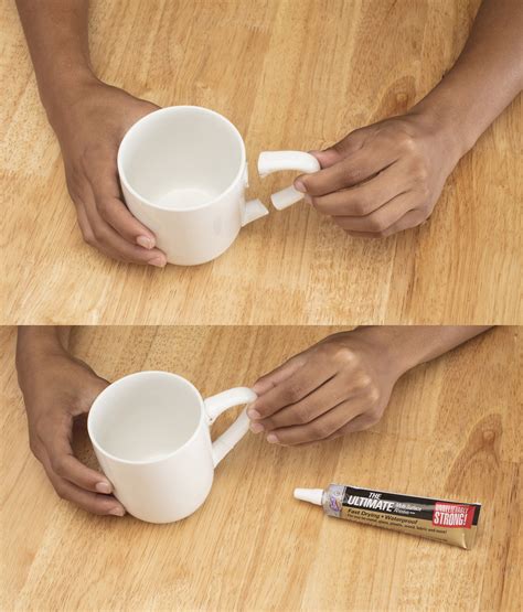 can you repair a ceramic mug with super glue