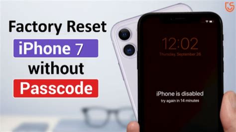 can you reset iphone 7 without passcode