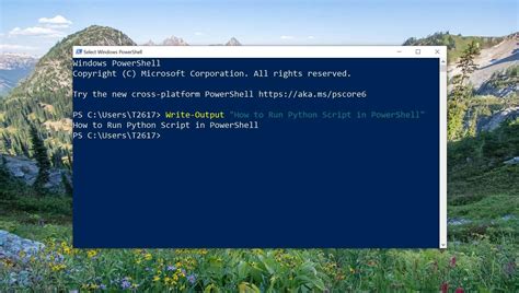can you run a python script in powershell