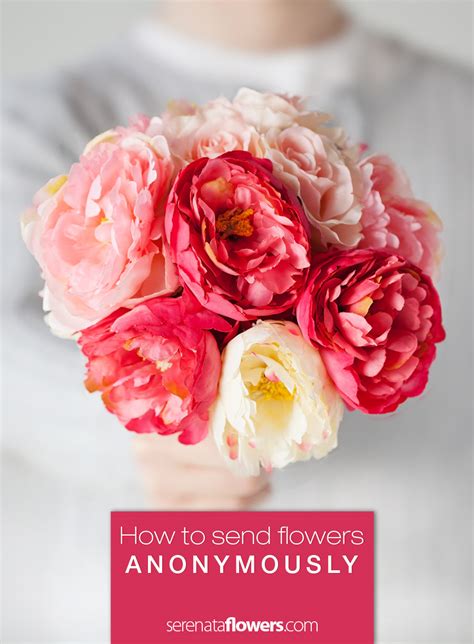 can you send anonymous flowers
