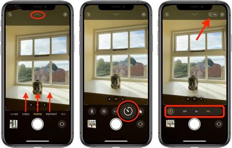 can you set a timer on apple camera