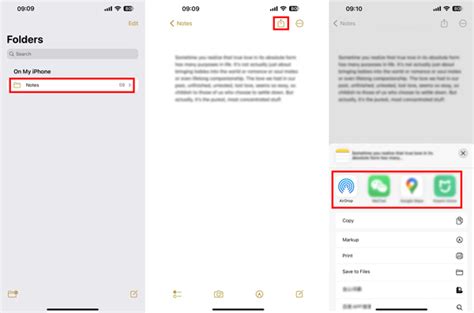 can you share an iphone note with an android phone
