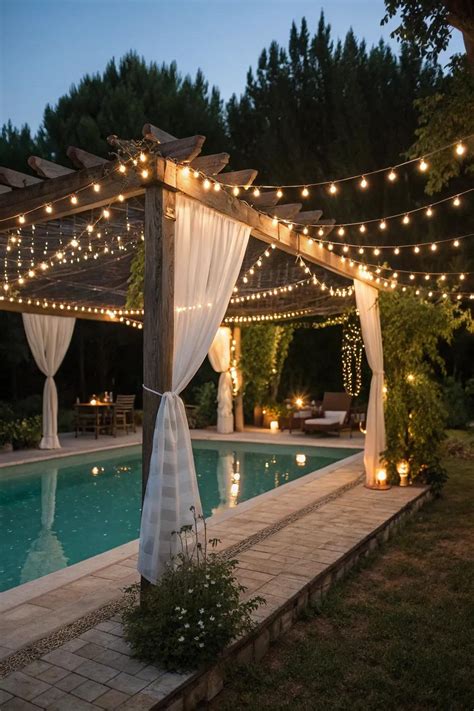 Can You String Lights Over A Pool