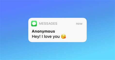 can you text from an anonymous number