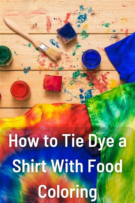 Can You Tie Dye A Shirt With Food Coloring Drawlevel