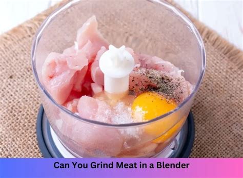 Can You Use A Blender To Grind Meat