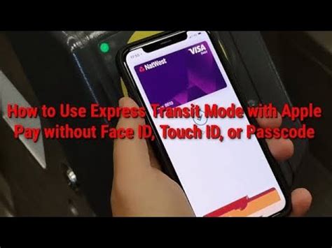 can you use apple pay without face id or passcode
