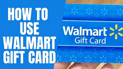 can you use gift cards at walmart
