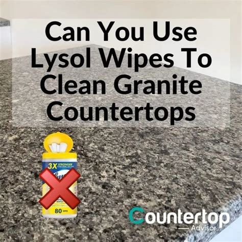 can you use lysol spray on granite