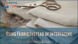 Can You Use Material Instead Of Interfacing