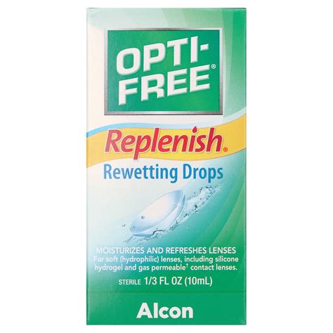 can you use opti free replenish as eye drops