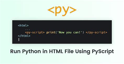 can you use python in html