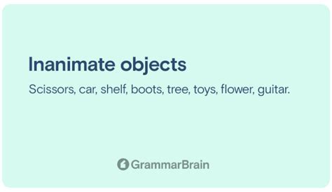 can you use their for inanimate objects
