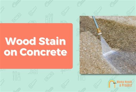 Can You Use Wood Stain To Stain Concrete