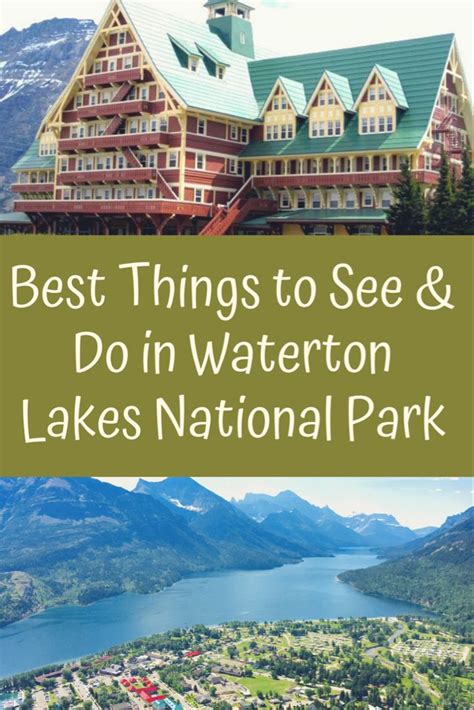 can you visit waterton park