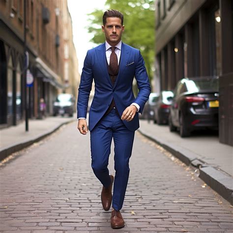 can you wear black shoes and belt with blue suit