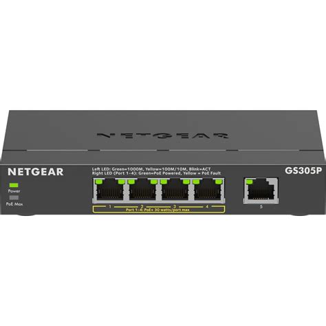 NETGEAR 300 Series 5Port Gigabit Unmanaged Switch GS305P300NAS