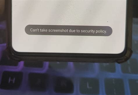 Can’t Take Screenshot Due to Security Policy Here