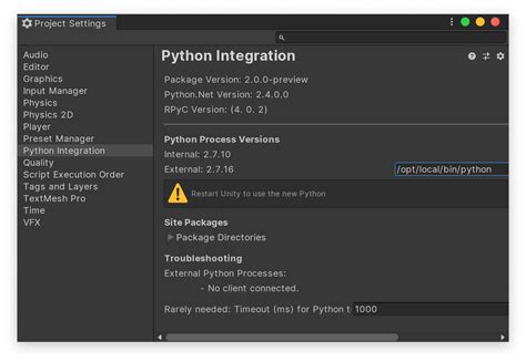 Can unity use python?