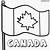 canada flag colouring sheet
