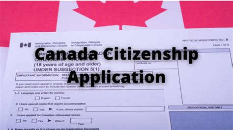 canada citizenship application account