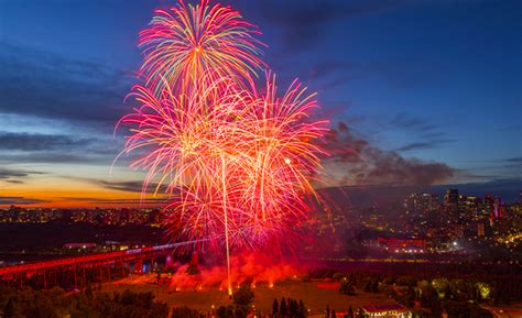 canada day fireworks edmonton best views