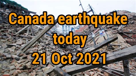 canada earthquake news 2021