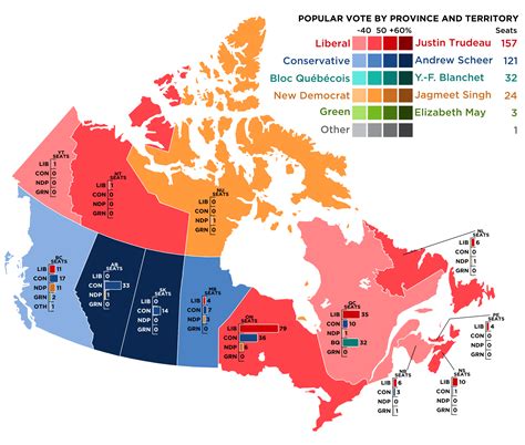 canada election result map