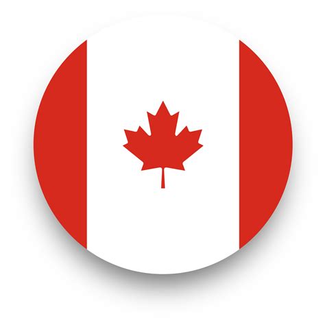 canada flag png circle