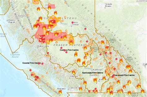 canada forest fire map 2018