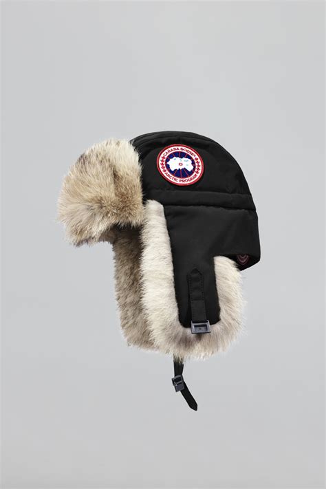 canada goose aviator hat white