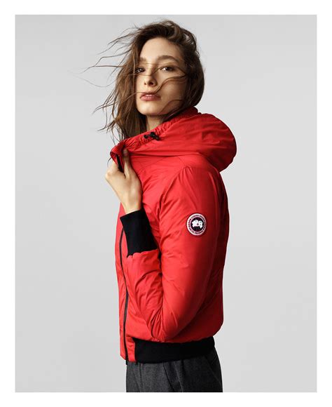 canada goose dore hooded down bomber jacket