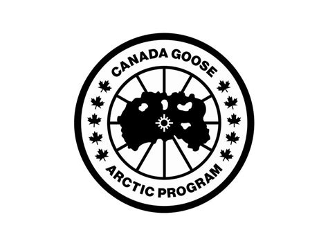 canada goose logo black and white