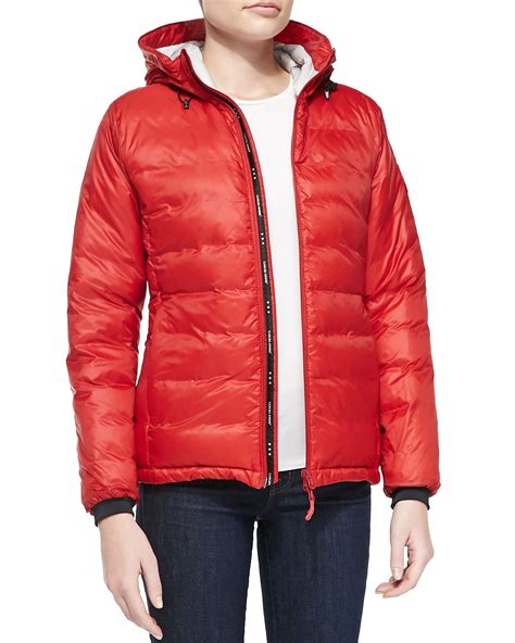 canada goose red puffer jacket