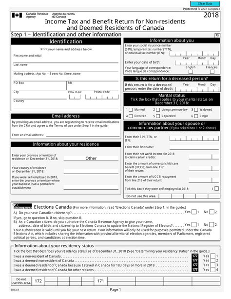 canada income tax return forms 2021