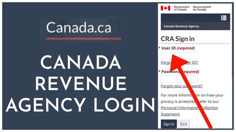 canada tax agency login