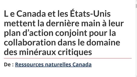 canada us joint action plan critical minerals