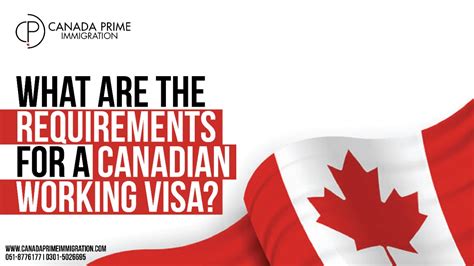 canada working visa requirements