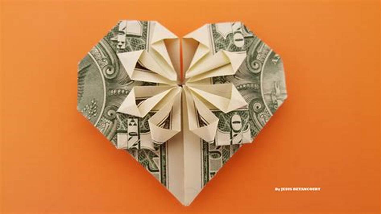 Canadian Money Origami Heart: A Unique Expression of Love
