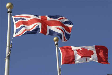 canadian and british flag