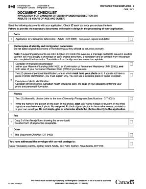 canadian citizenship checklist 2023