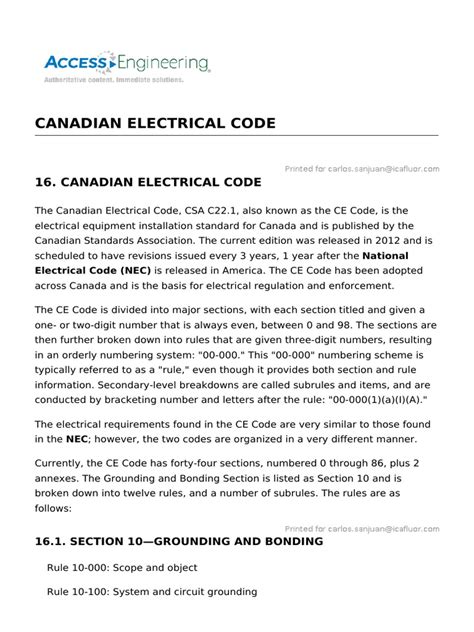 canadian electrical code free pdf