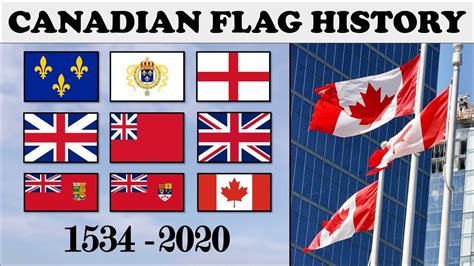 canadian flags over the years