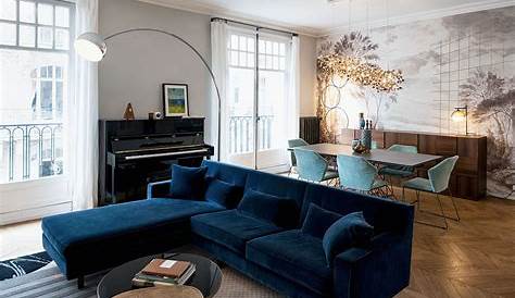 Comment décorer mon salon avec un canapé bleu ? Bobochic