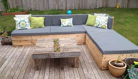 Pallets Garden Couch / Canapé De Jardin En Palettes Euro