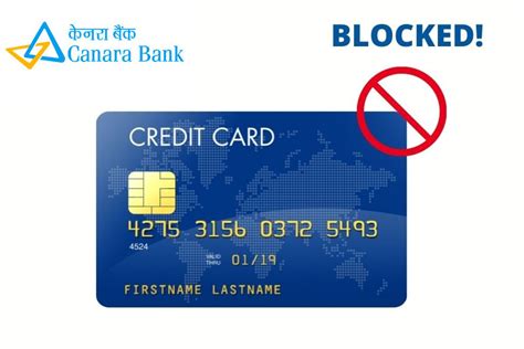 canara bank card block